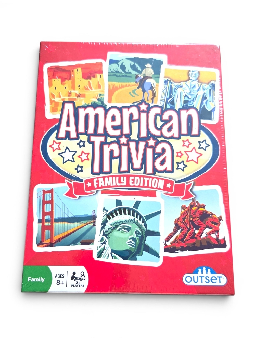 Outset American Trivia Family Edition Board Game New In Box - Sealed - 2022